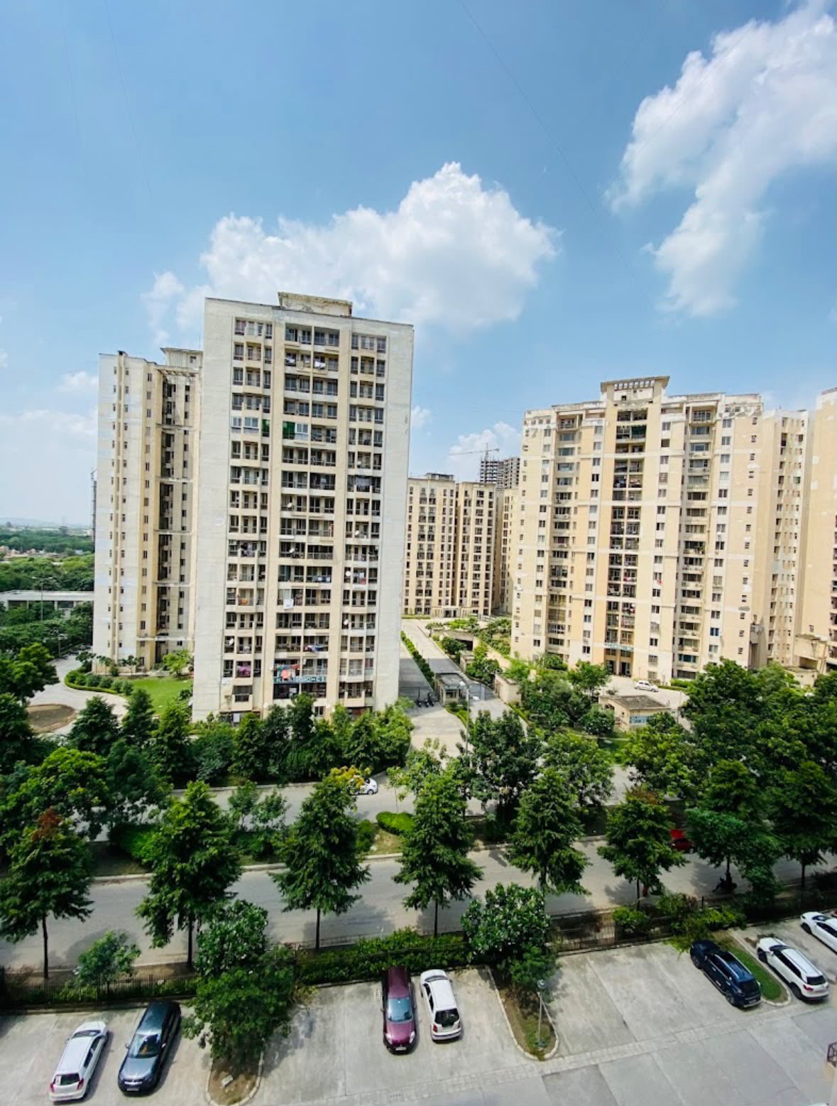 Jaypee Klassic towers on sunny day